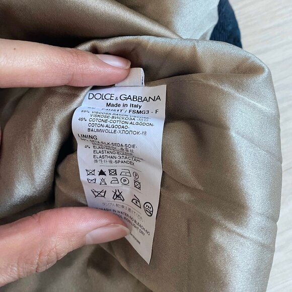 Dolce & Gabbana Floral Mini Skirt Size EU42 Career Date Night Party Vamp Grunge - Picture 7 of 11